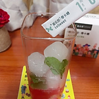 #爱乐甜夏日轻脂甜蜜#西瓜气泡水的做法图解4