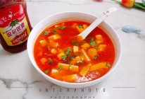 #米饭最强CP#西红柿虾片浓汤的做法