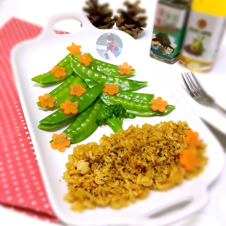 圣诞炒饭的做法