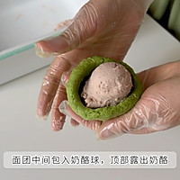 抹茶冰乳酪司康的做法图解5