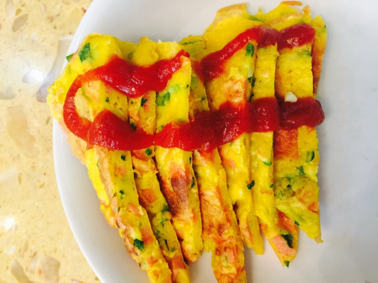 火腿肠鸡蛋饼的做法
