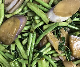 薄荷炒茄子豆角的做法