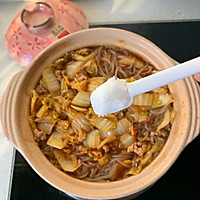 #快手又营养，我家的冬日必备菜品#白菜肉沫粉丝煲的做法图解7
