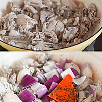 它俩完美组合，馋哭三条街！酸菜牛蛙麻辣香锅的做法图解5