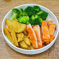 #非你莫“薯”挑战赛#奥尔良鸡肉酸奶油薯角沙拉的做法图解4