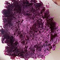 紫薯糯米饼的做法图解2