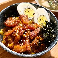 #袋福到万家#快手料理《辣白菜五花肉拌饭》的做法图解8