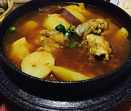 韩式大棒骨土豆汤的做法