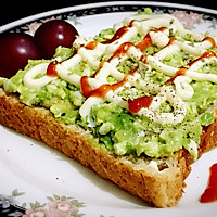 牛油果泥面包片#我买新鲜味#的做法图解3