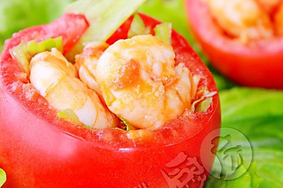宝贝餐－番茄盅虾沙拉