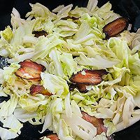 #做川菜用豪吉#四川~腊肉炒莲花白的做法图解5
