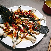 #私房菜#剁椒蒸黑鱼的做法图解9