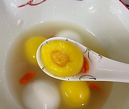 #憋在家里吃什么#玫瑰酒酿汤圆的做法