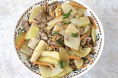 牛肉炒蒲瓜