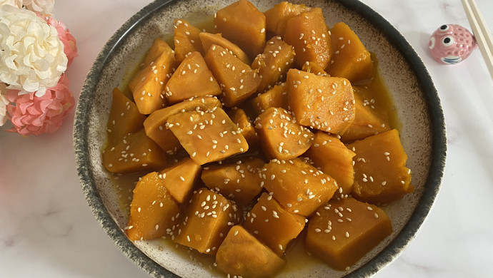 蜜汁红薯烧南瓜