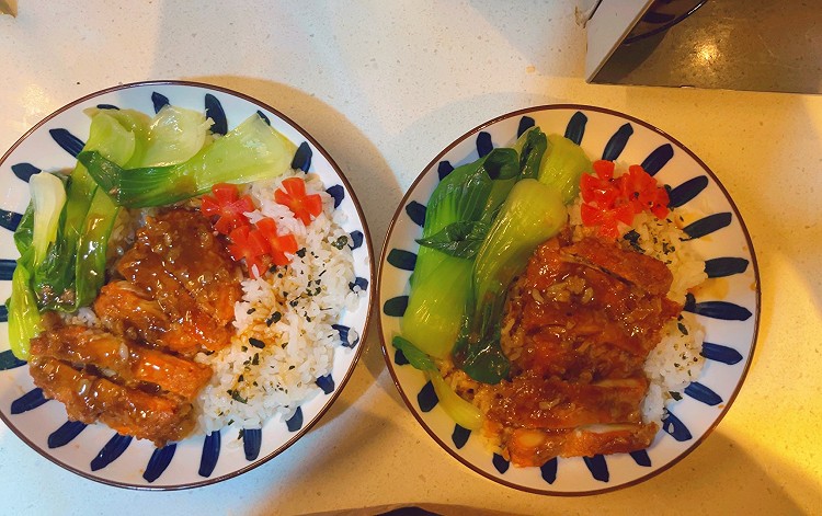 照烧鸡排饭#自制照烧汁的做法