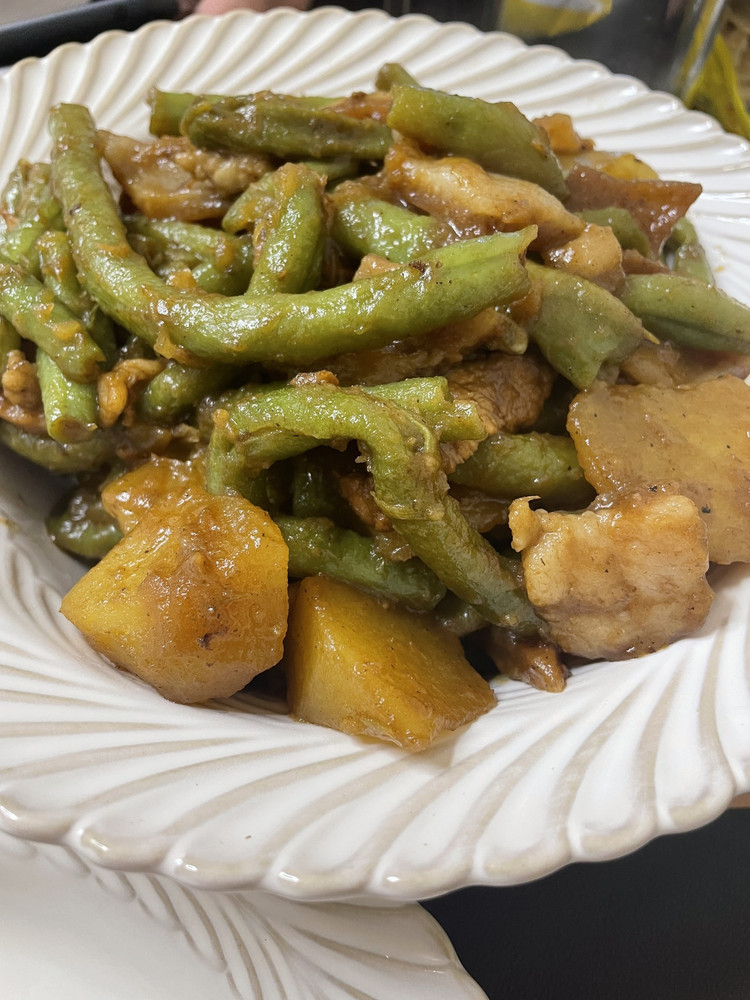 豆角土豆肉片（东北菜）的做法