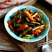 酱烧刀豆土豆条的做法图解7