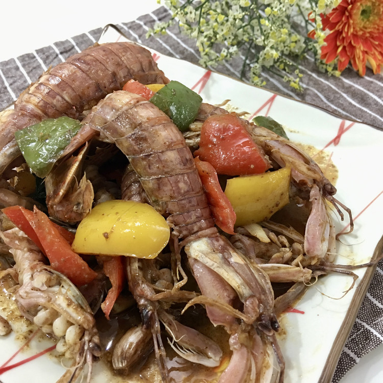 酥香椒盐虾姑的做法