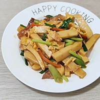 #打工人的健康餐#快炒黄米年糕的做法图解9