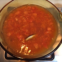 有機蕃茄濃湯干貝泡飯的做法图解4