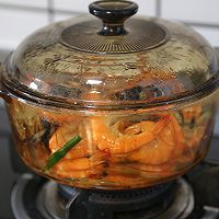 #开启冬日滋补新吃法#一锅鲜的姜葱焗虾蟹的做法图解9
