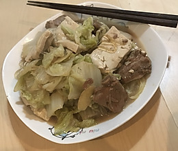 白菜粉条炖豆腐的做法