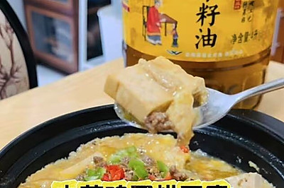 肉茸鸡蛋烘豆腐