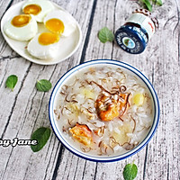 蚝豉发菜咸猪骨粥的做法图解9