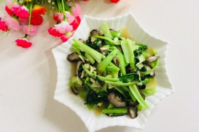 香菇炒青菜