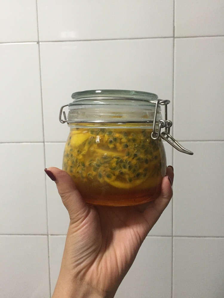 百香果蜂蜜柠檬茶的做法