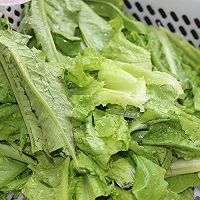 猪油渣油麦菜的做法图解3