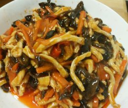 鱼香肉丝，中国人的传统美食的做法