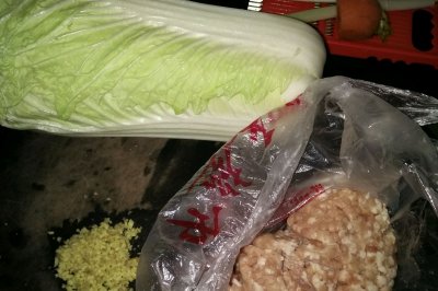 白菜猪肉韭菜饺子