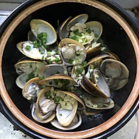 蒜蓉河蚬煲的做法图解5