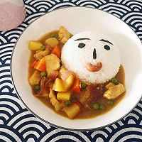 微笑咖喱鸡饭的做法图解8