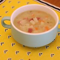 土豆胡萝卜洋葱奶油汤的做法图解5