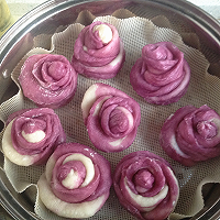 高颜值的紫薯玫瑰花馒头你爱吗？的做法图解10
