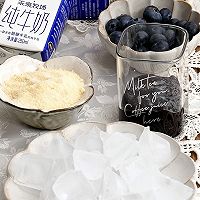 #爱乐甜零卡糖#蓝莓牛奶冰沙的做法图解3