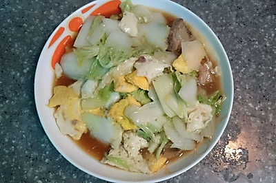 荷包蛋炒青菜（高山娃娃菜）