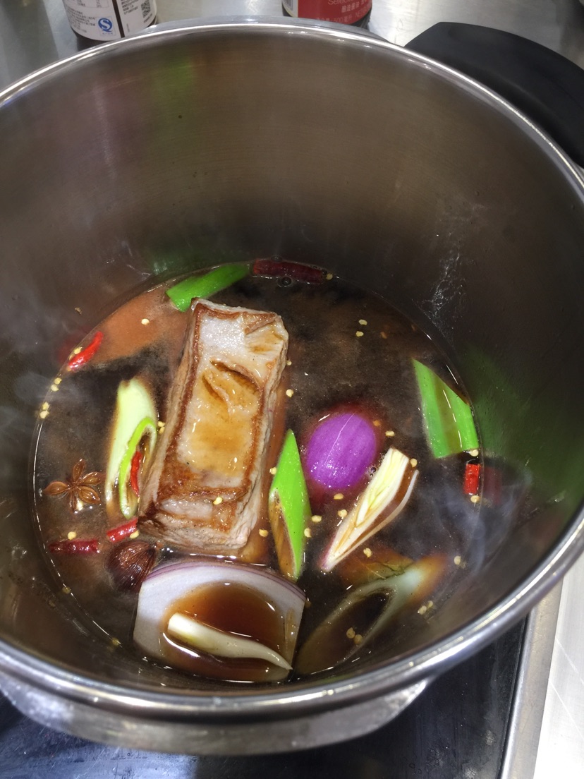 黑椒牛肋排&卤娃娃菜的做法图解8