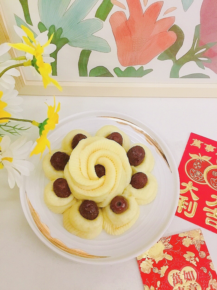 枣花馒头的做法