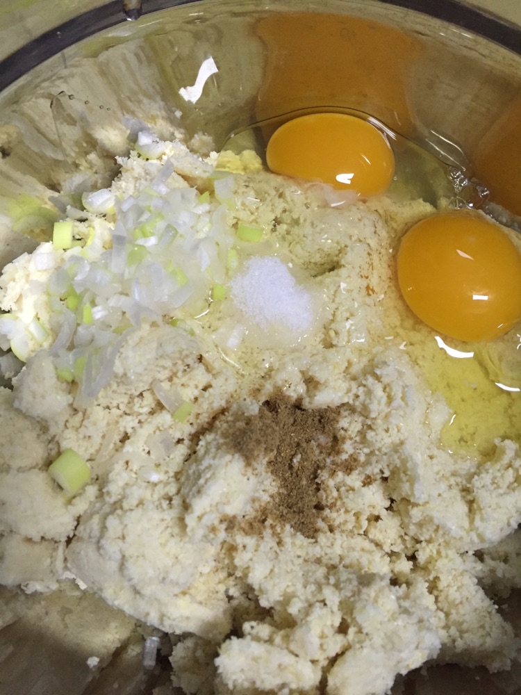 豆渣饼的做法图解3