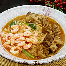 【蔓德拉的厨房】排骨虾面-东南亚美味