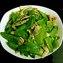 扁豆(荷兰豆)炒菌菇