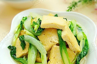 小白菜炒豆腐
