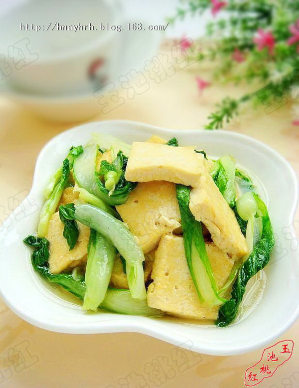 小白菜炒豆腐