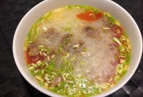 番茄牛肉粉丝汤的做法