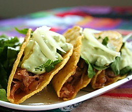 tacos and avocado cream的做法