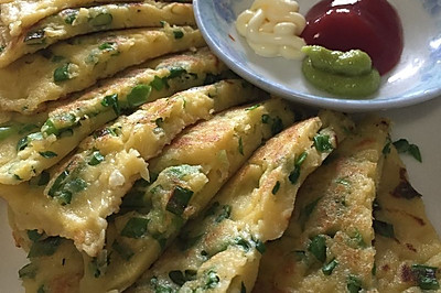 玉米面葱油饼